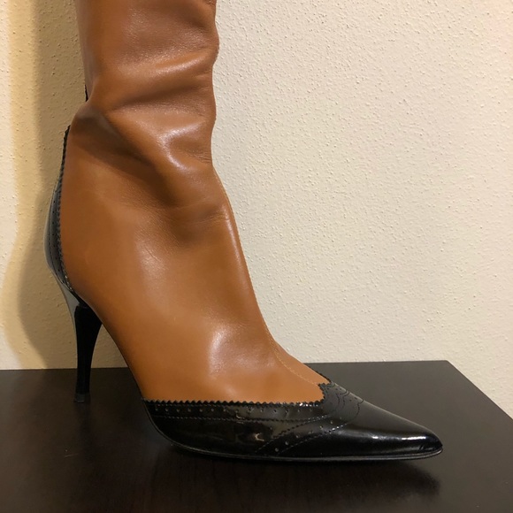 Bellofatto Italian Luxury Pointed Toe Heel Boots - Picture 6 of 10